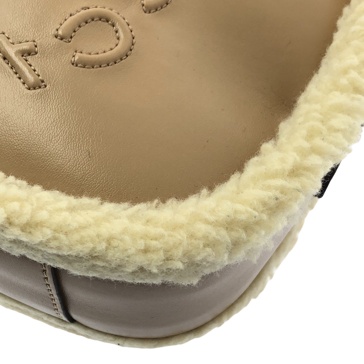 STELLA McCARTNEY / ステラマッカートニー Small Camera Bag Fff & Alter Mat / レザー ボア ロゴ ショルダーバッグ