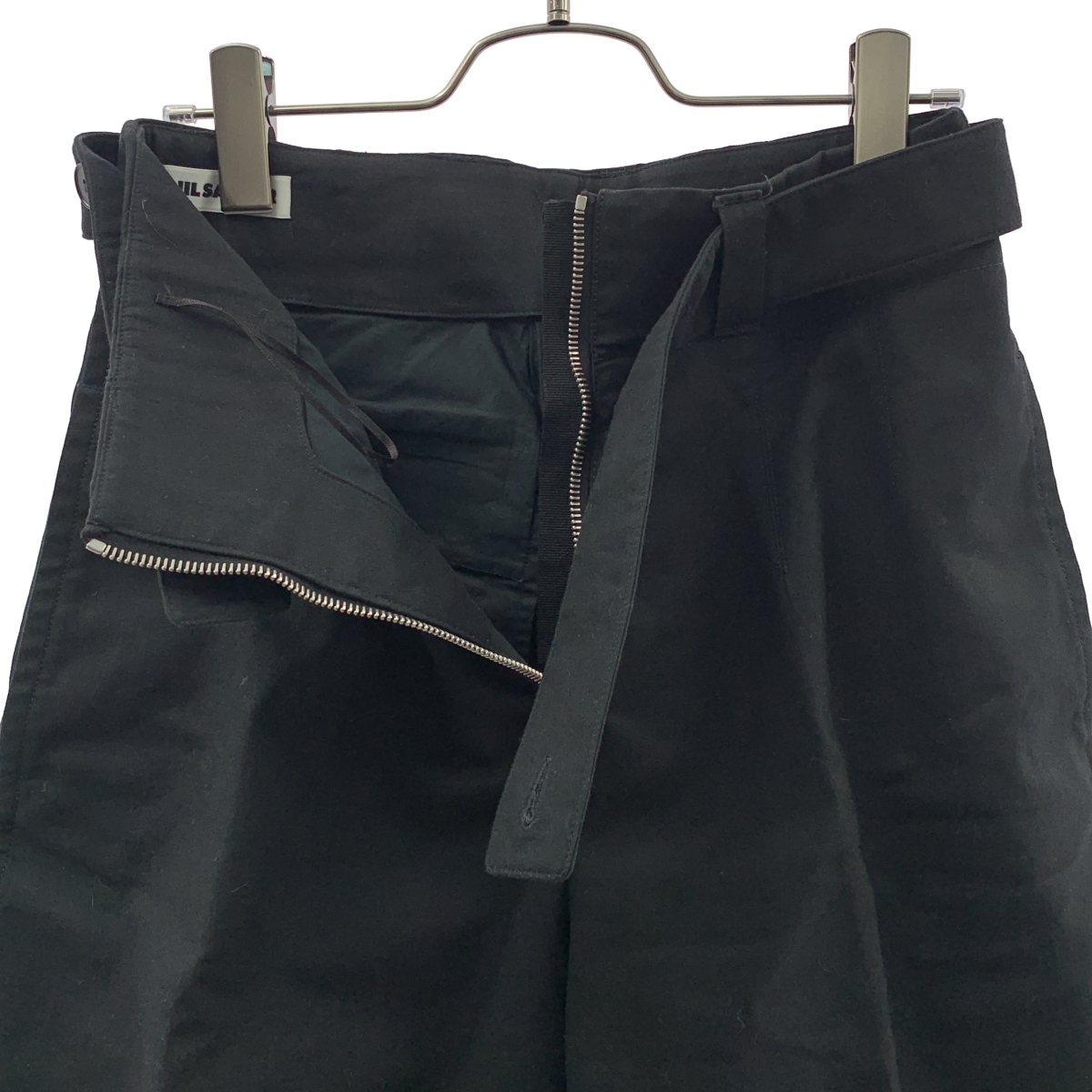 JIL SANDER / ジルサンダー コットン ベルテッド ワイド トラウザーズ パンツ