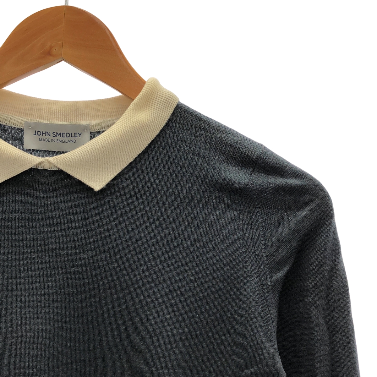 JOHN SMEDLEY / ジョンスメドレー × martinique  マルティニーク / ウール ニット ポロシャツ