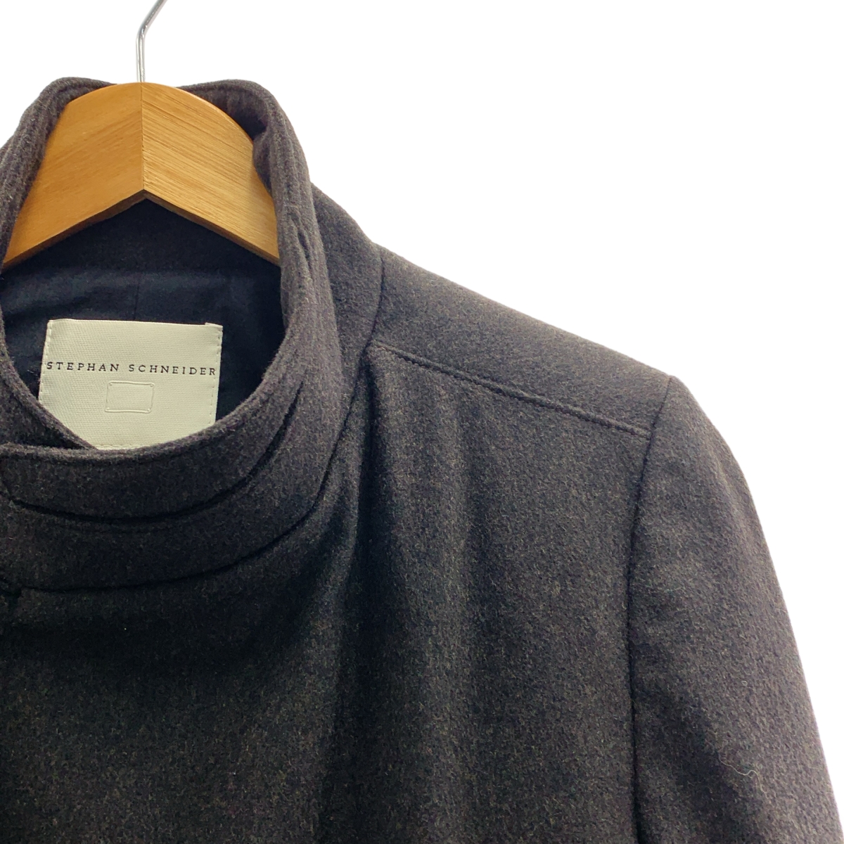 STEPHAN SCHNEIDER / ステファンシュナイダー ウール カシミヤ スタンドカラーコート