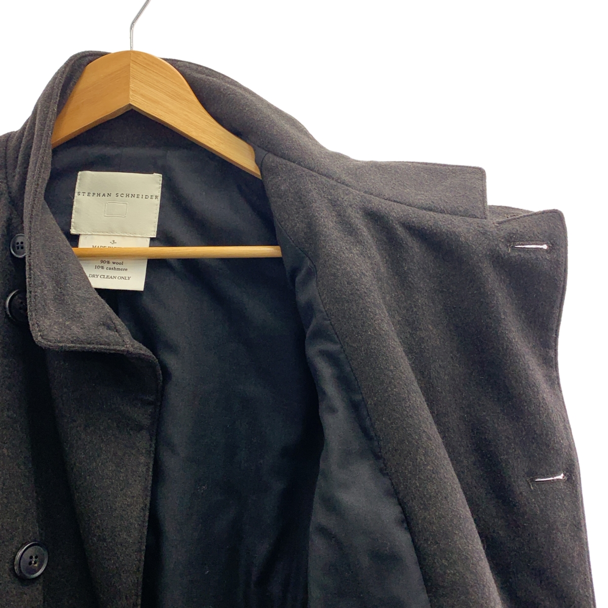 STEPHAN SCHNEIDER / ステファンシュナイダー ウール カシミヤ スタンドカラーコート