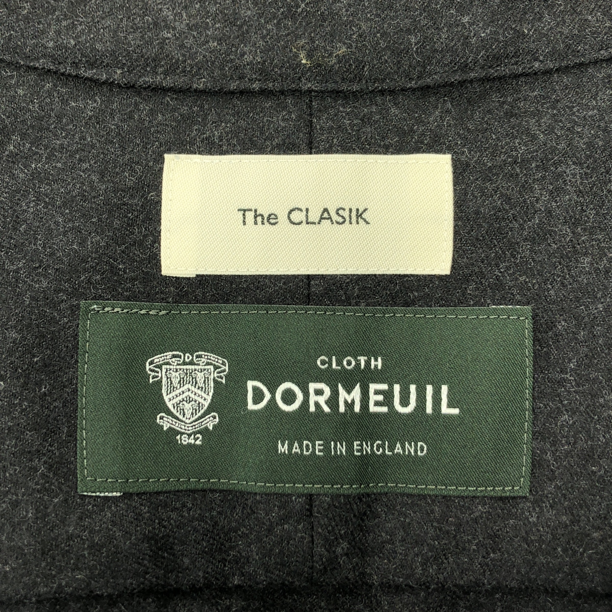 The CLASIK / ザ・クラシック DORMEUL / ドーメル Air Force Shirt ウールフランネルバンドカラー CPO シャツ