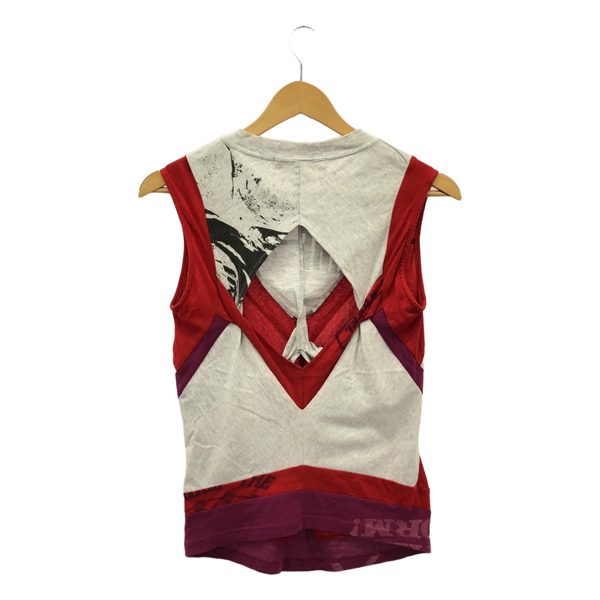 JUNYA WATANABE COMME des GARCONS / ジュンヤワタナベ パッチワーク ノースリーブトップス