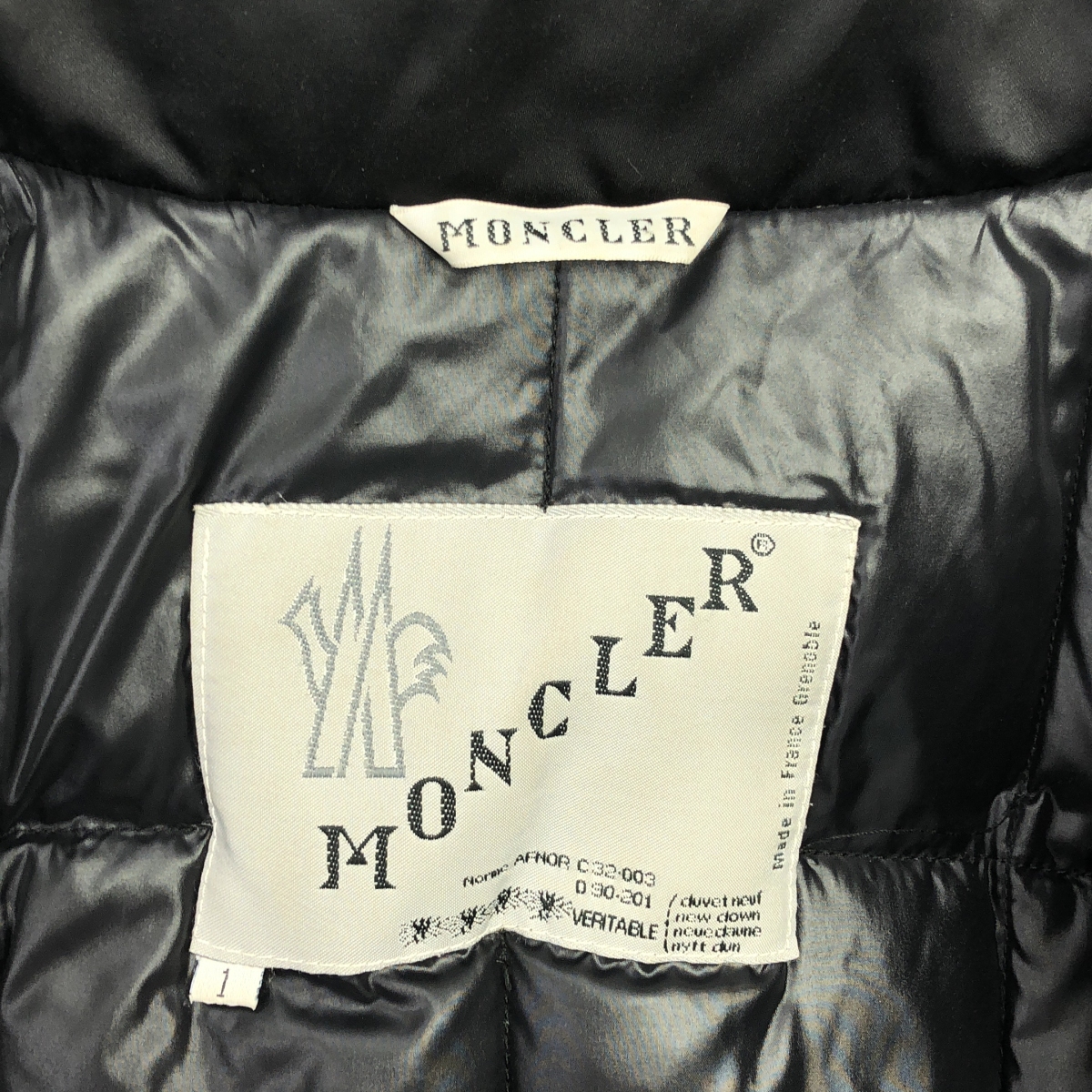 MONCLER / モンクレール NORME AFNOR ダウン ハーフコート