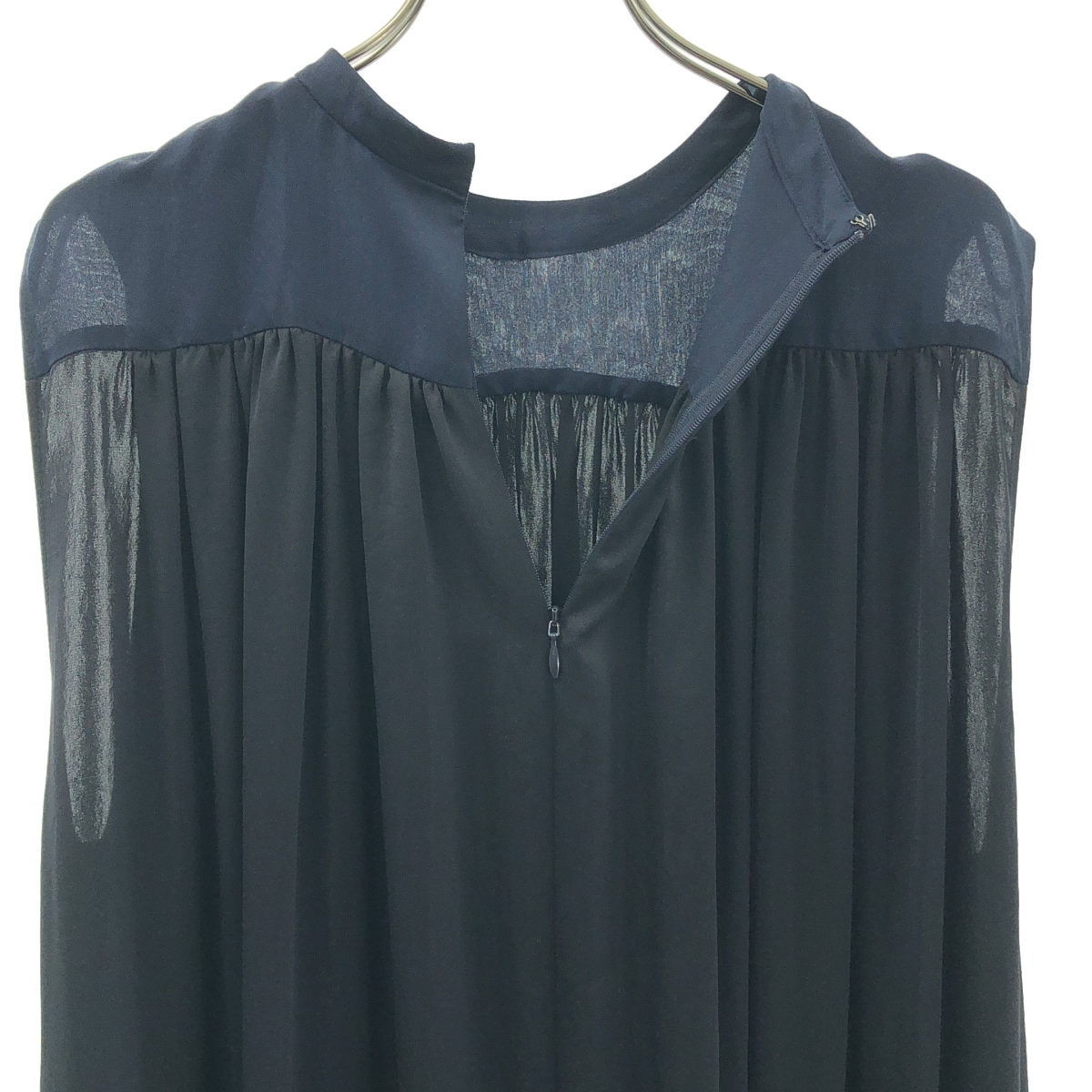 ASTRAET / アストラット ギャザー ボリューム バックジップ ドレス ワンピース