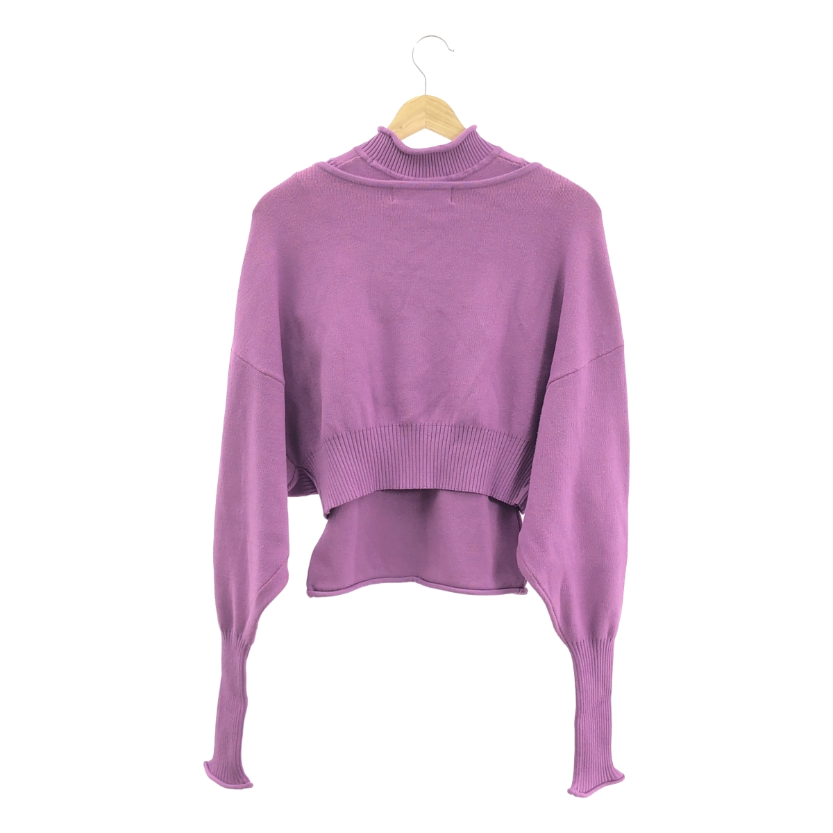 LE CIEL BLEU / ルシェルブルー Cropped Cardigan & Knit Top / セットアップ クロップド ニットカーディガン ノースリーブ ニット トップス