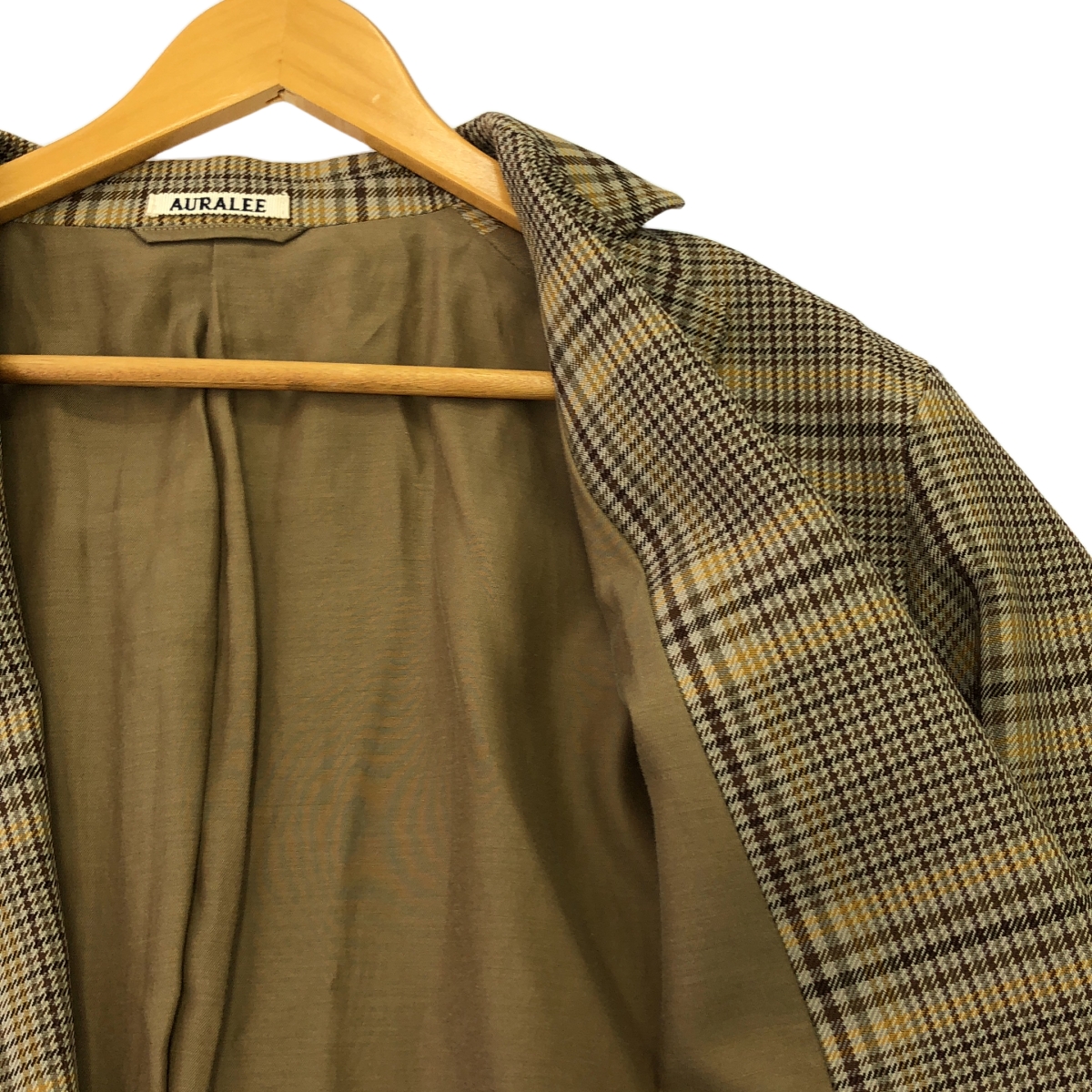 AURALEE / オーラリー WOOL SERGE CHECK JACKET チェック テーラードジャケット