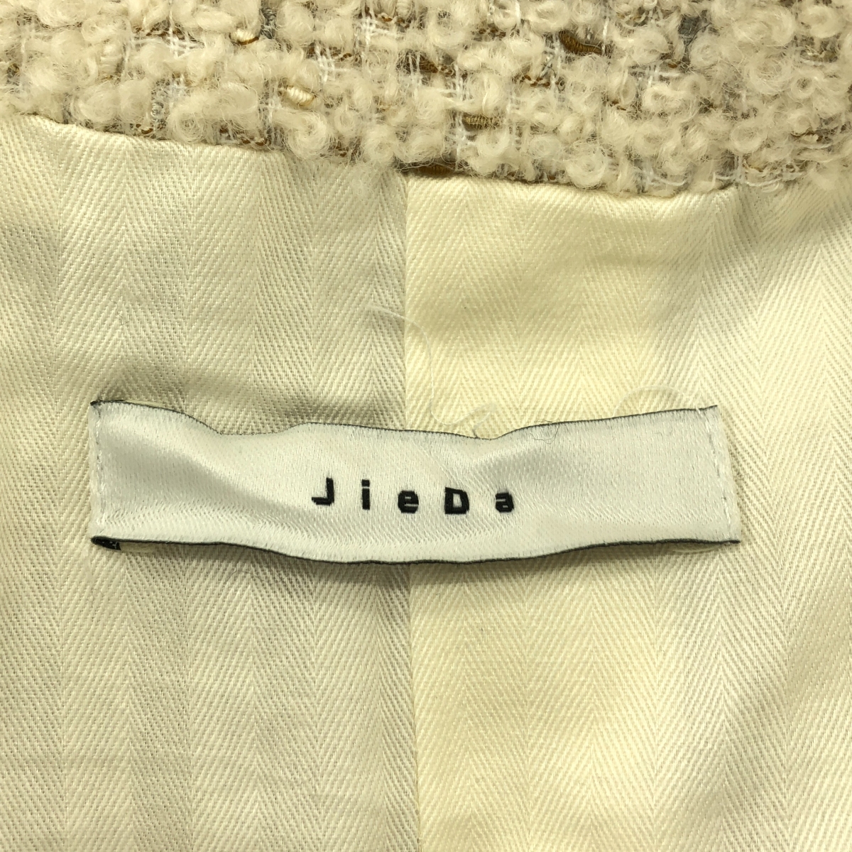 JieDa / ジエダ TWEED OVER SIZE SHIRT ツイードコート