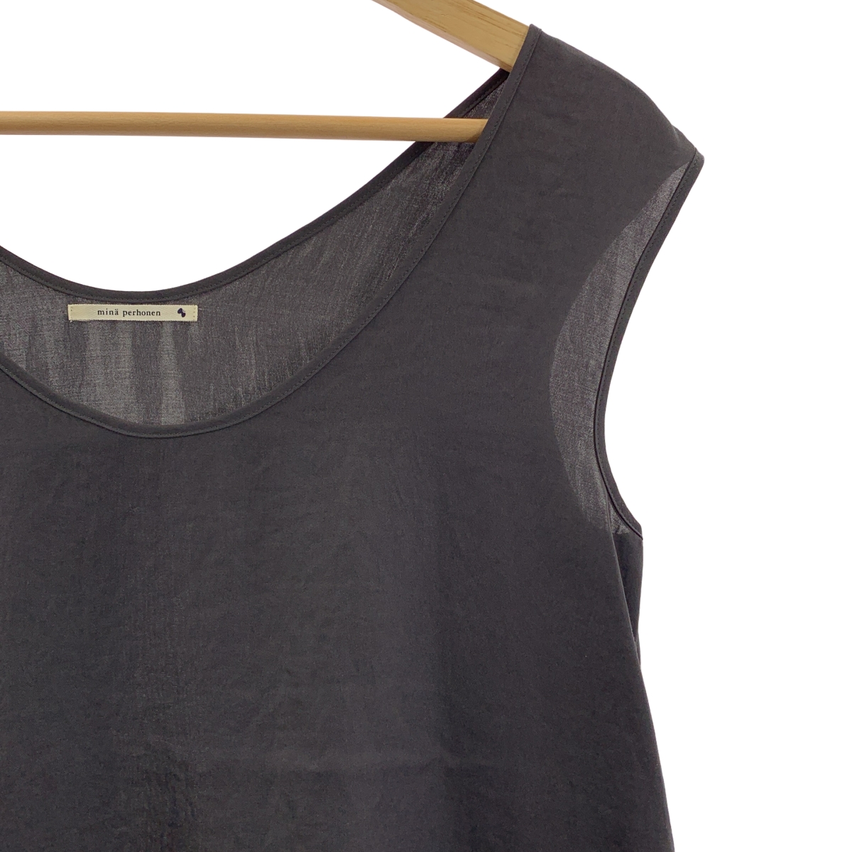 mina perhonen / ミナペルホネン ちょうちょ エンブロイダリー ノースリーブ カットソー ワンピース