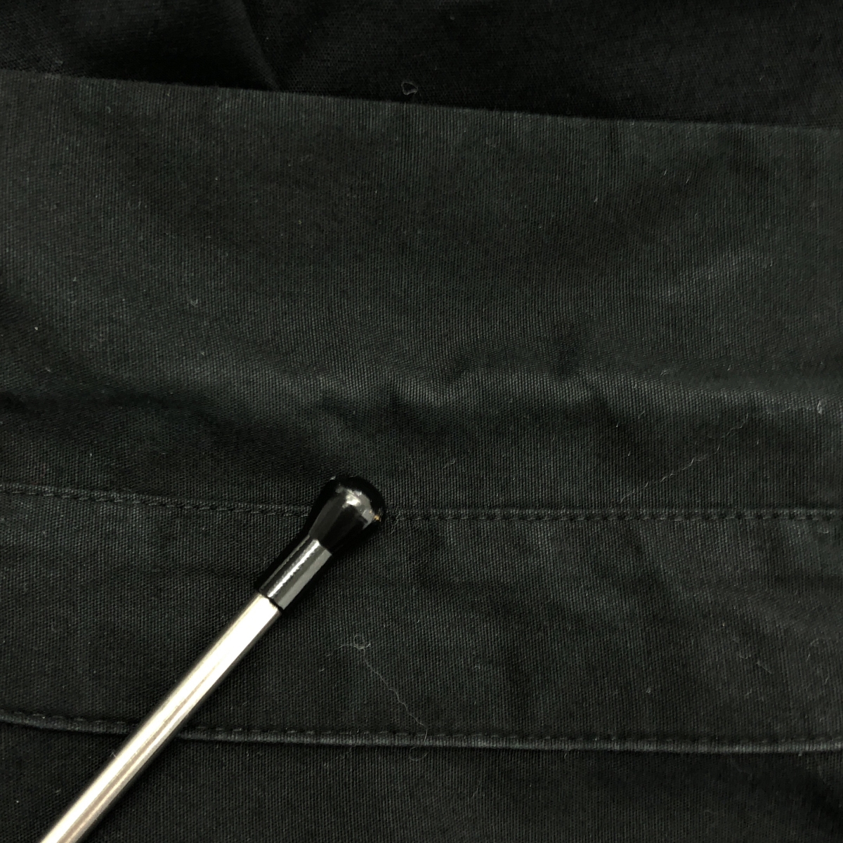 tricot COMME des GARCONS / トリココムデギャルソン コットン レース装飾 マルチボタン 丸襟 シャツ ブラウス