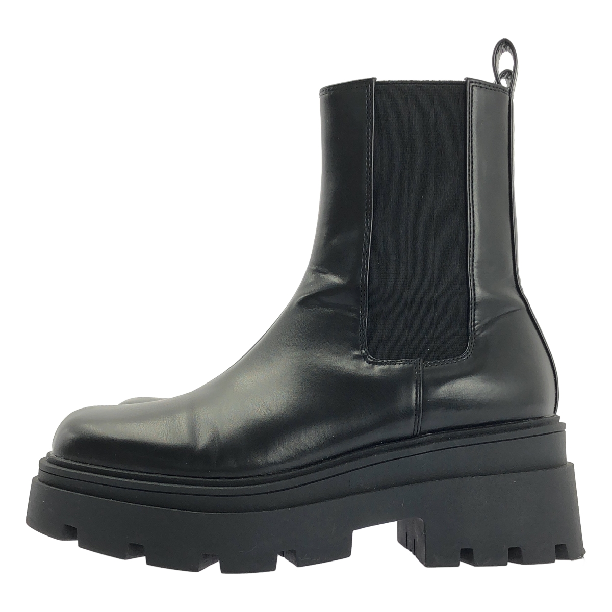 その他 サイドジップ プラットフォーム ショートブーツ