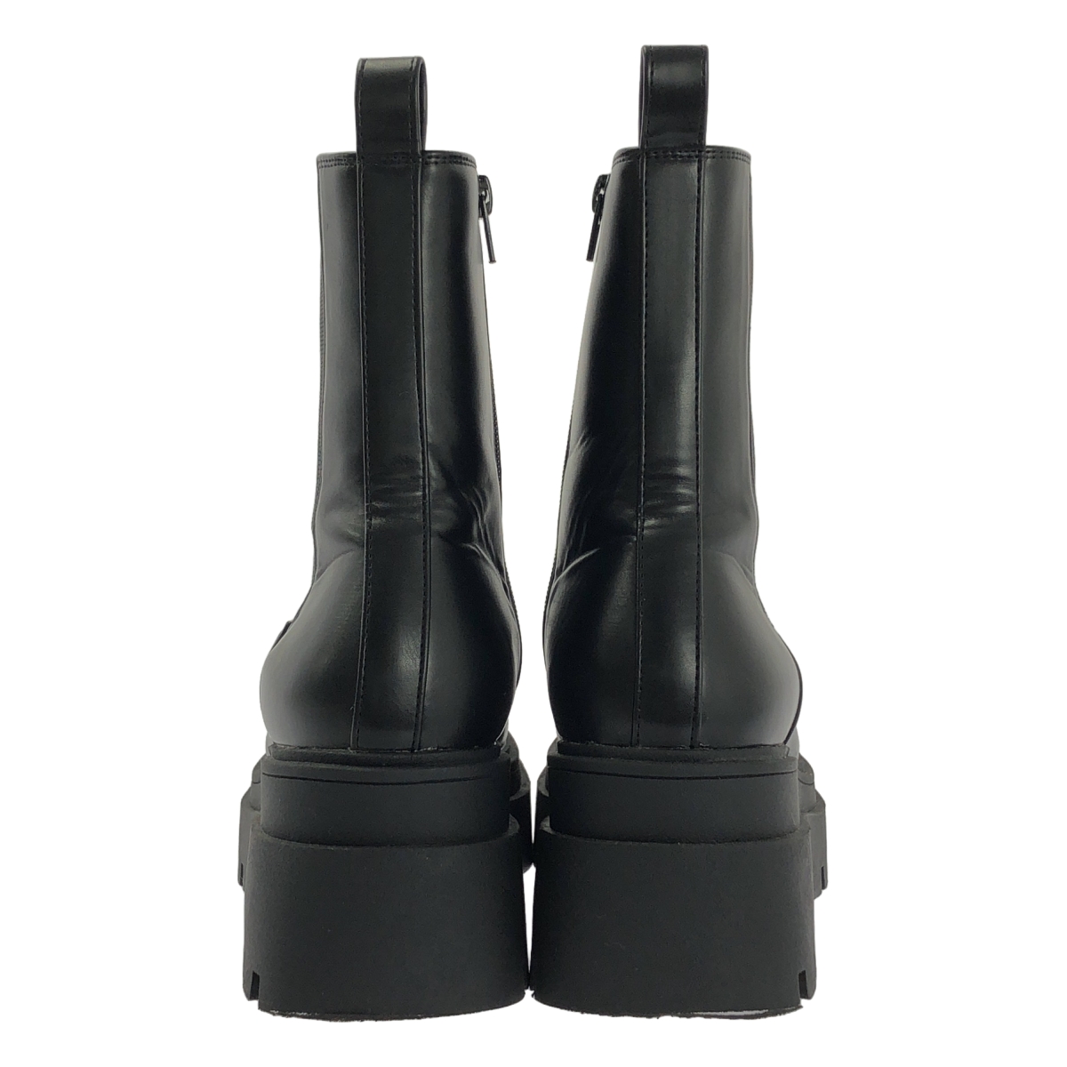 その他 サイドジップ プラットフォーム ショートブーツ