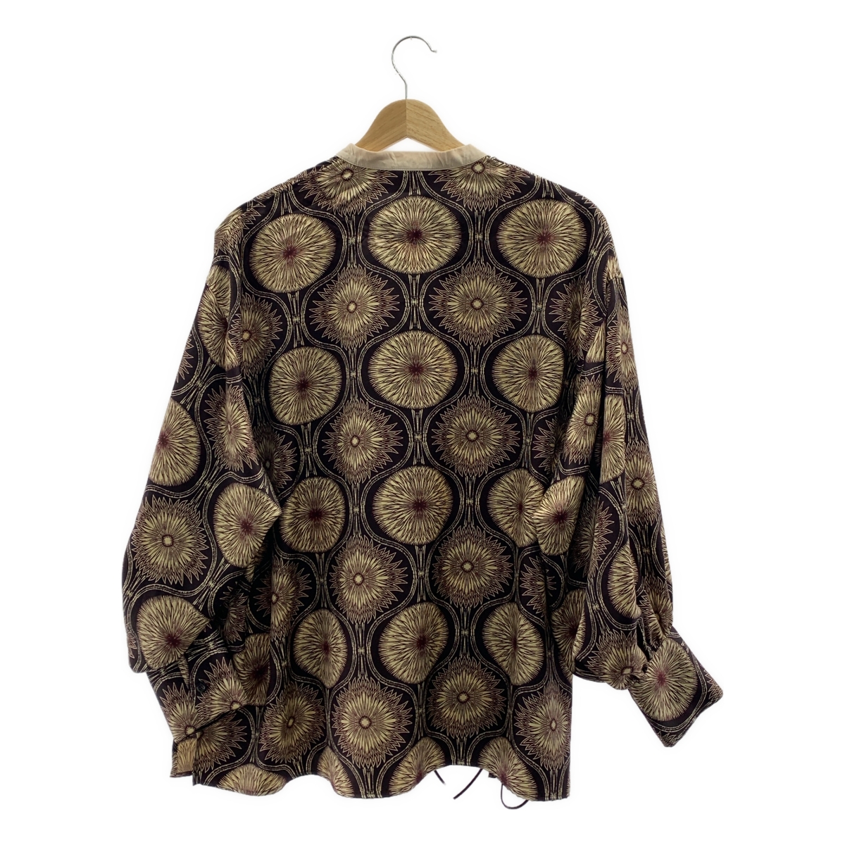 muller of yoshiokubo / ミュラーオブヨシオクボ GOURD TWILL TOP / 総柄  スタンドカラー シャツ ブラウス