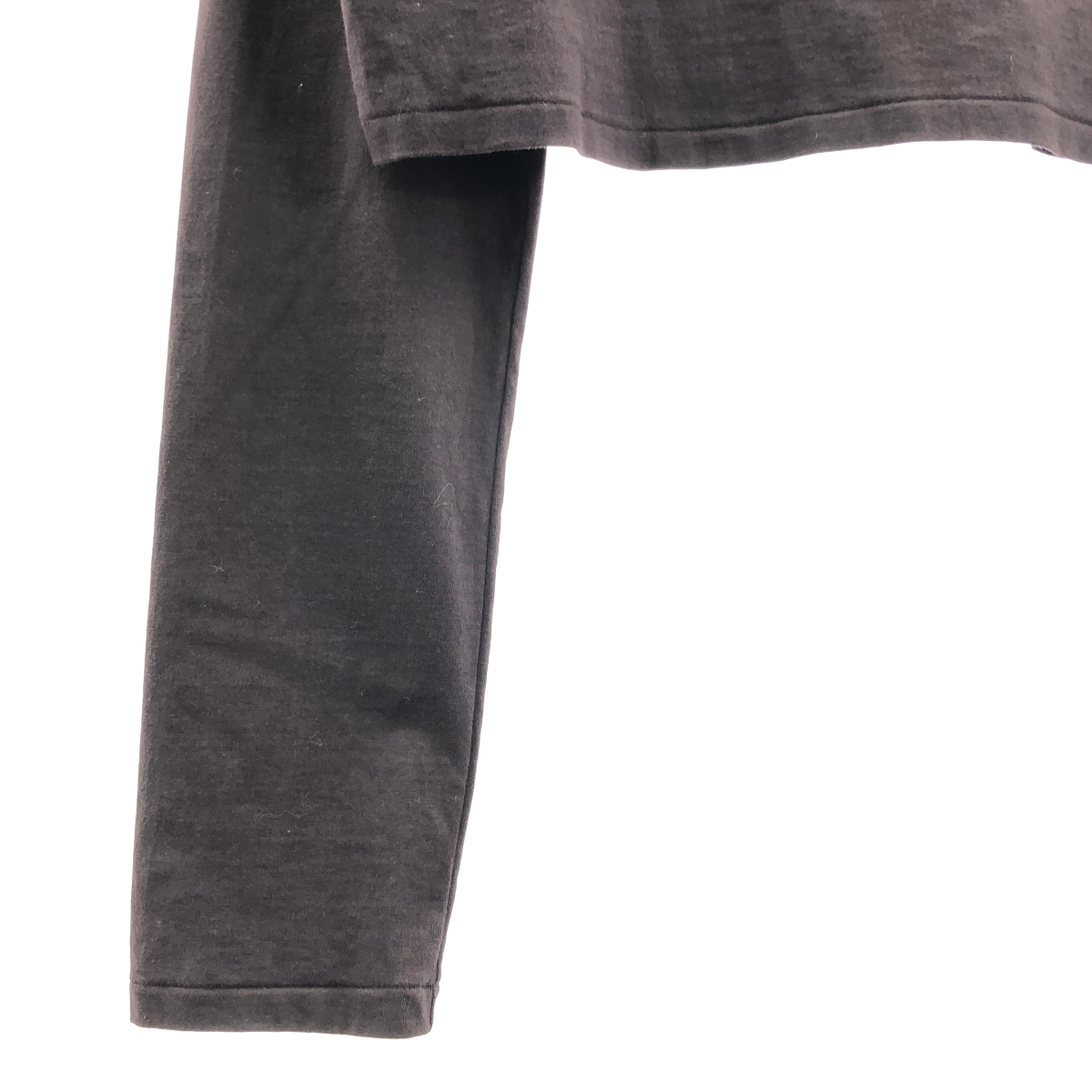 AURALEE / オーラリー ORGANIC COTTON HIGH GAUGE JERSEY BOAT NECK L/S TEE ボートネック クロップド Tシャツ