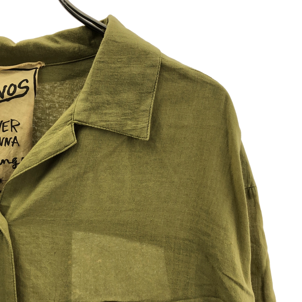 NOWOS / ノーウォス Cotton shirt / コットン オープンカラー シャツ ブラウス