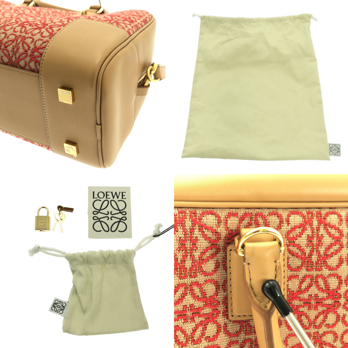 LOEWE / ロエベ アマソナ28 / アナグラム ジャカード 2way ショルダー バッグ