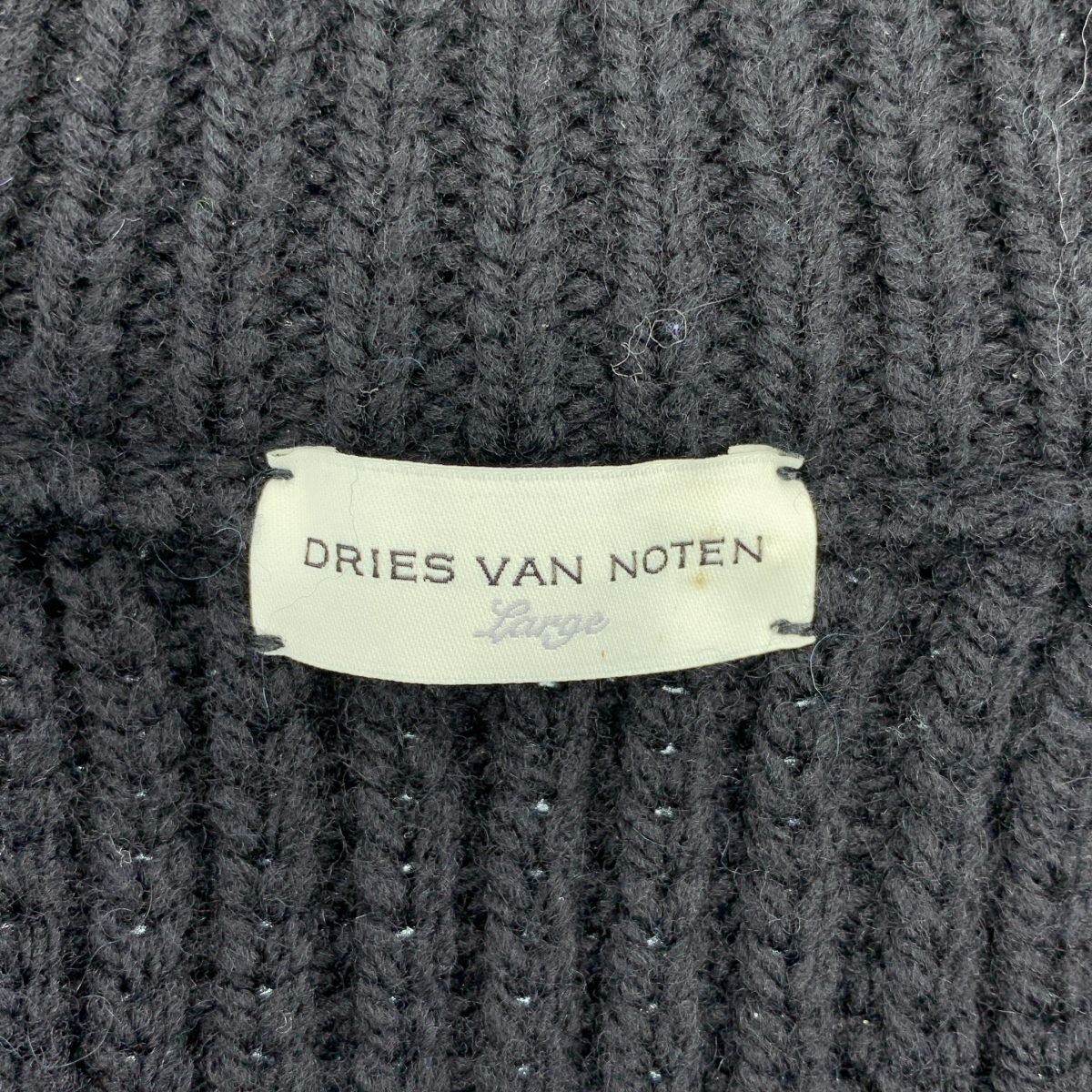 DRIES VAN NOTEN / ドリスヴァンノッテン SIDE ZIP MONTY M.K.SWEATER / ウール オーバーシルエット サイドジップ ハイネック ニット セーター