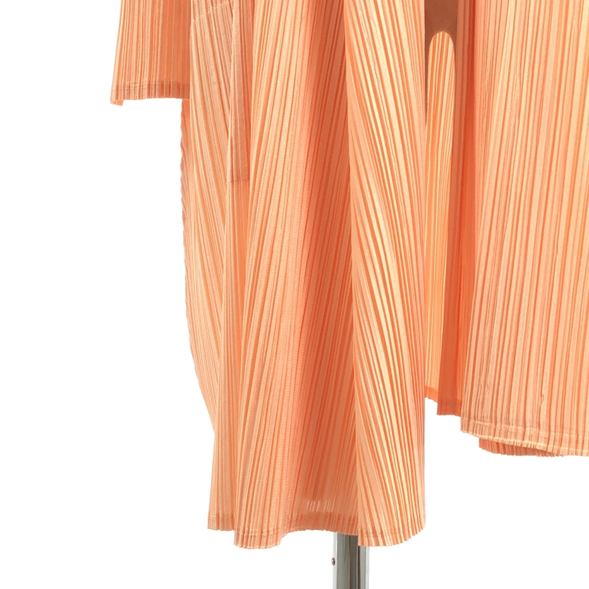 PLEATS PLEASE ISSEY MIYAKE / プリーツプリーズイッセイミヤケ ノーカラー ボタンレス ポケット付き ロングカーディガン コーディガン