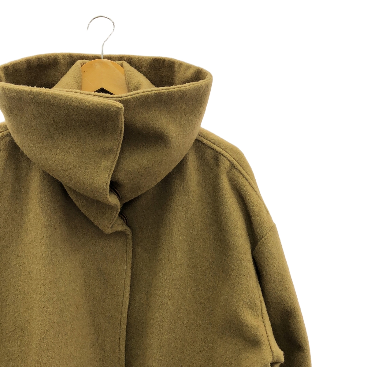 mizuiroind / ミズイロインド ウール ビッグカラー オーバーコート / 総裏地