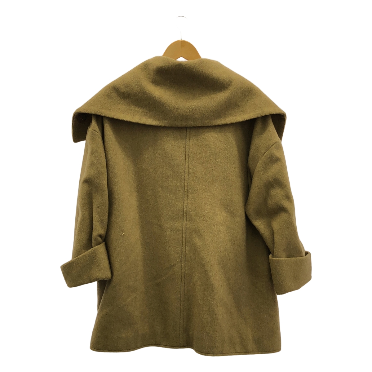 mizuiroind / ミズイロインド ウール ビッグカラー オーバーコート / 総裏地