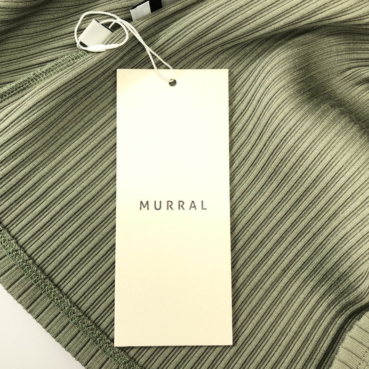 MURRAL / ミューラル コットン リブ タックトップカットソー