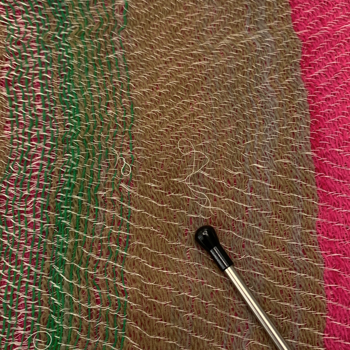 tamaki niime 玉木新雌 / タマキニイメ ウール コットン フリンジ チェック 大判 ストール