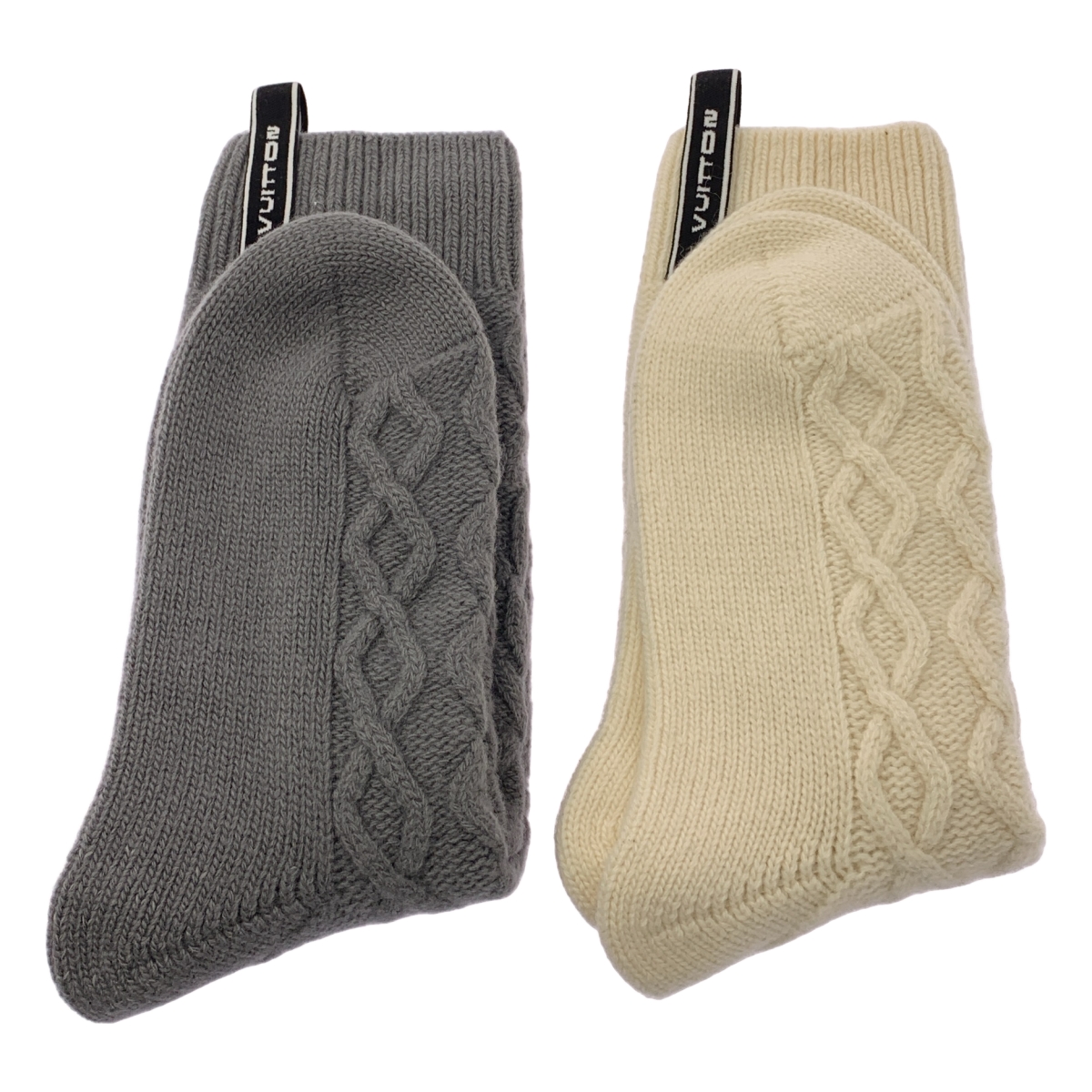 Louis Vuitton / ルイヴィトン ツーペア ケーブル ニット ソックス 靴下
