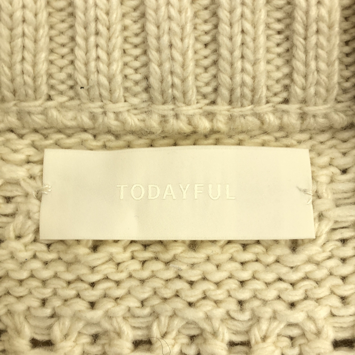 TODAYFUL / トゥデイフル Cable Knit Vest ケーブル ウール ニット ベスト