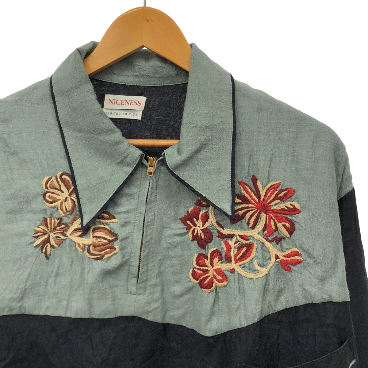 NICENESS / ナイスネス MAJAW / マジャロウ silk 100％ / シルク ワイルドシルク スーベニアシャツ