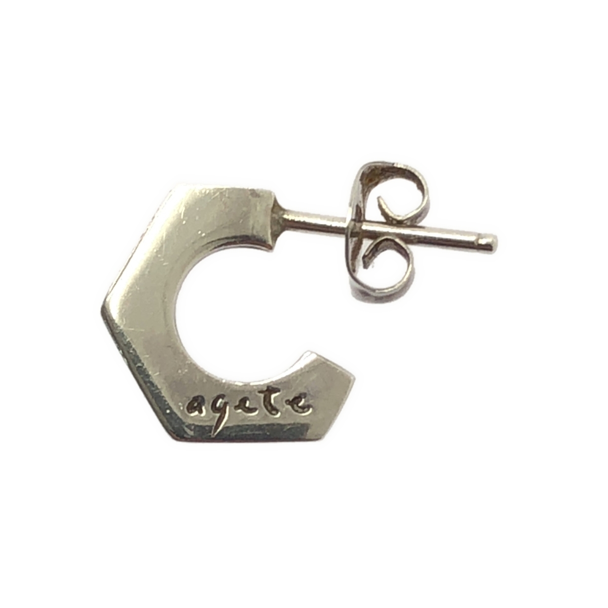 agete / アガット silver925 / ロゴ ピアス