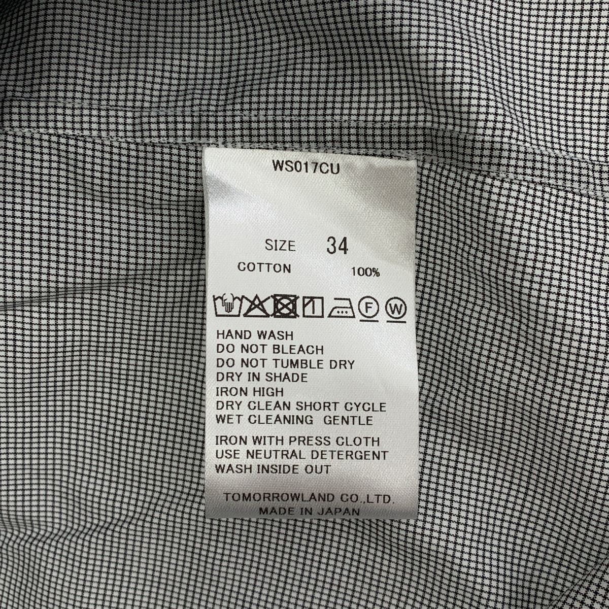 その他 グラフチェック コットン オーバーサイズレギュラーカラーシャツ