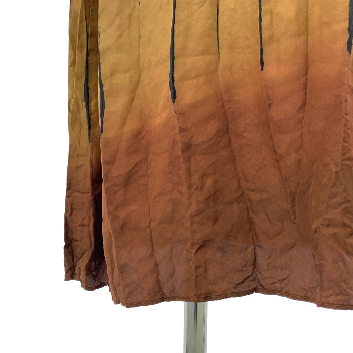 Mame Kurogouchi / マメクロゴウチ Arimatsu Shibori Ombre Dyed Silk Shirt Dress 有松絞り シルク シャツワンピース