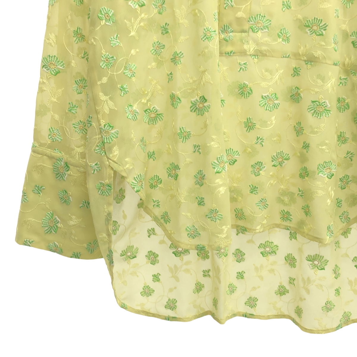 UJOH / ウジョー フラワー エンブロイダリー プルオーバー シャツ ブラウス