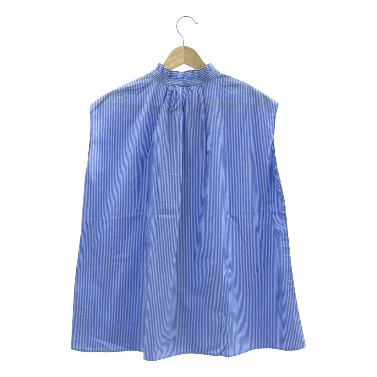 IENA / イエナ ストライプ フリル ノースリーブ ブラウス