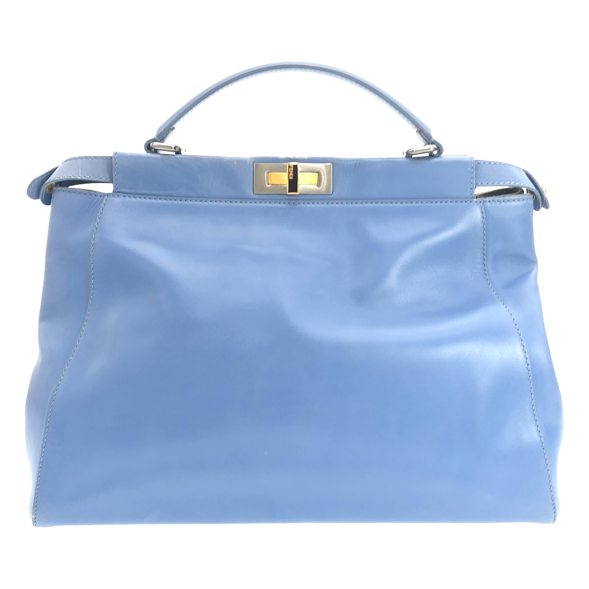 FENDI / フェンディ ピーカブー ラージ レザー ハンドバッグ