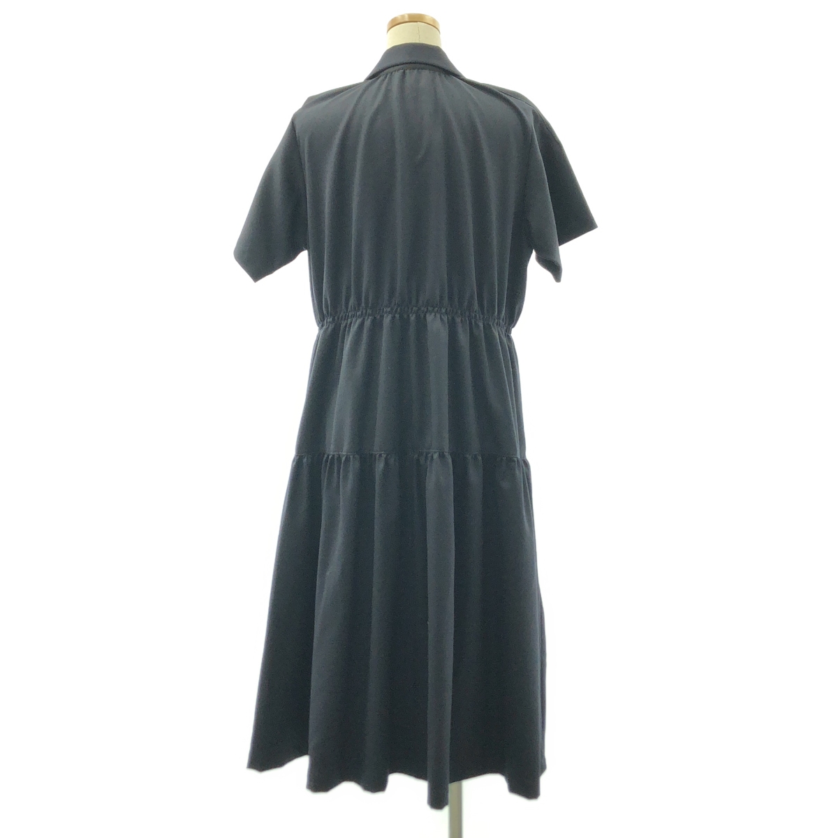 tricot COMME des GARCONS / トリココムデギャルソン 変形 丸襟 ギャザー ボリューム ワンピース