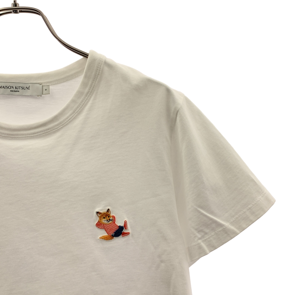 MAISON KITSUNE / メゾンキツネ フォックス ワッペン コットン クルーネックカットソー