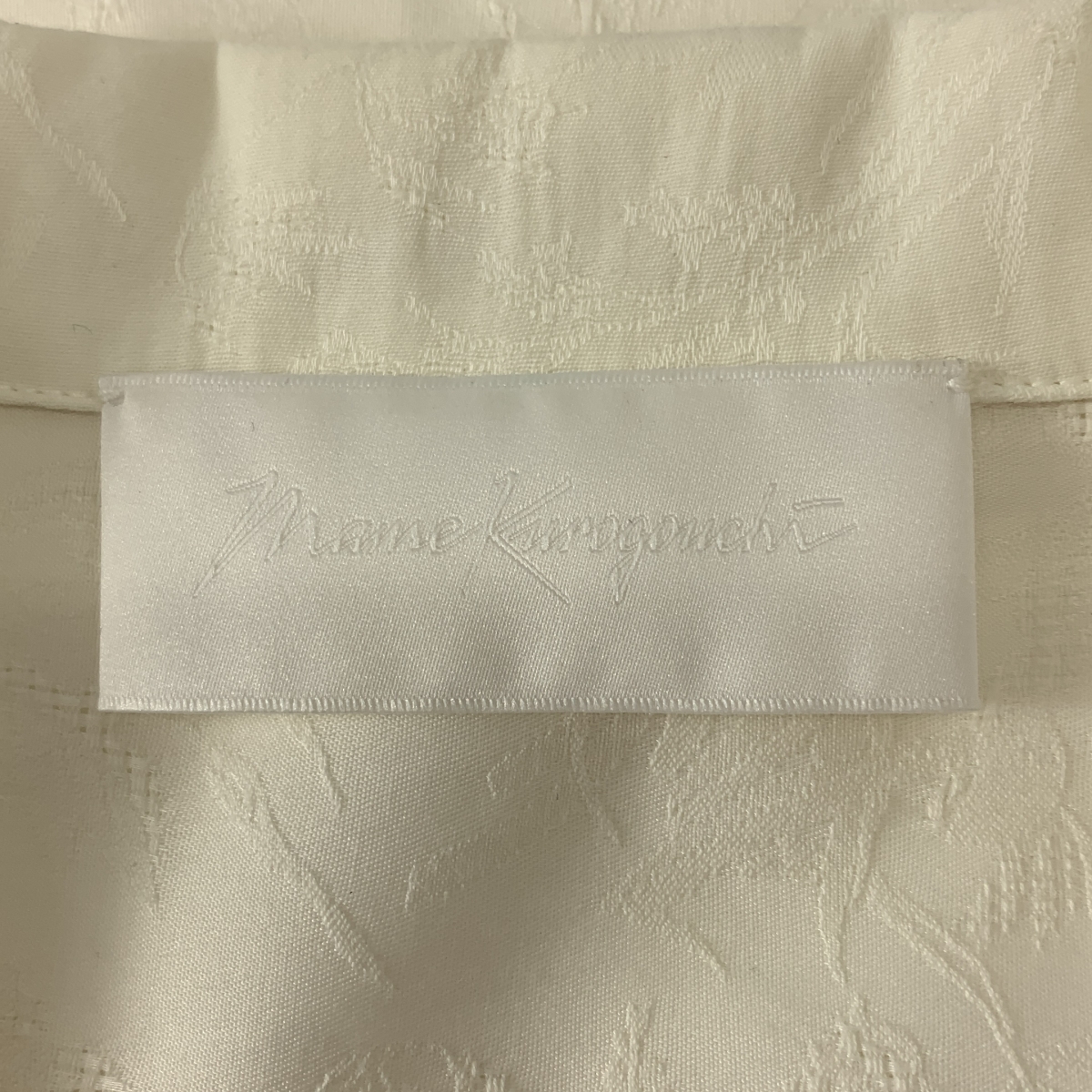 Mame Kurogouchi / マメクロゴウチ Floral Jacquard Open Collared Shirt オープンカラー シャツ