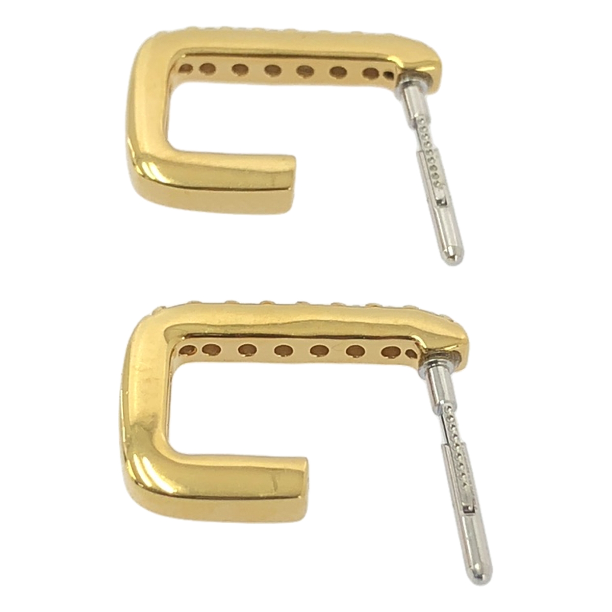 その他 Embrace Valerie Gold キュービックジルコニア キャッチレス ピアス 18K シルバー925 両耳用