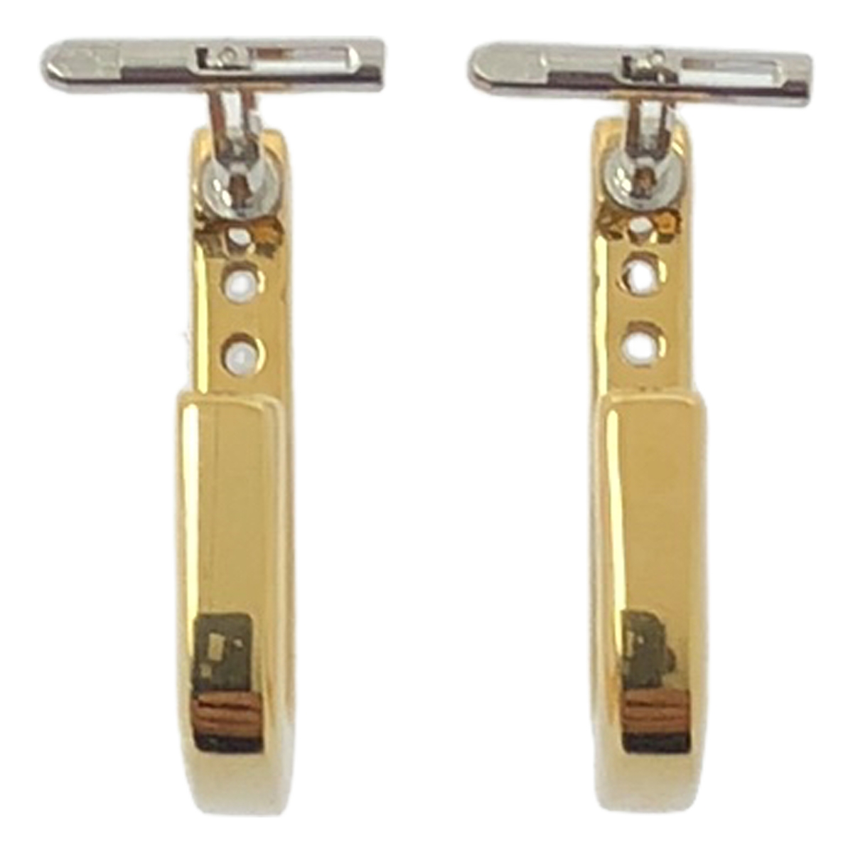 その他 Embrace Valerie Gold キュービックジルコニア キャッチレス ピアス 18K シルバー925 両耳用