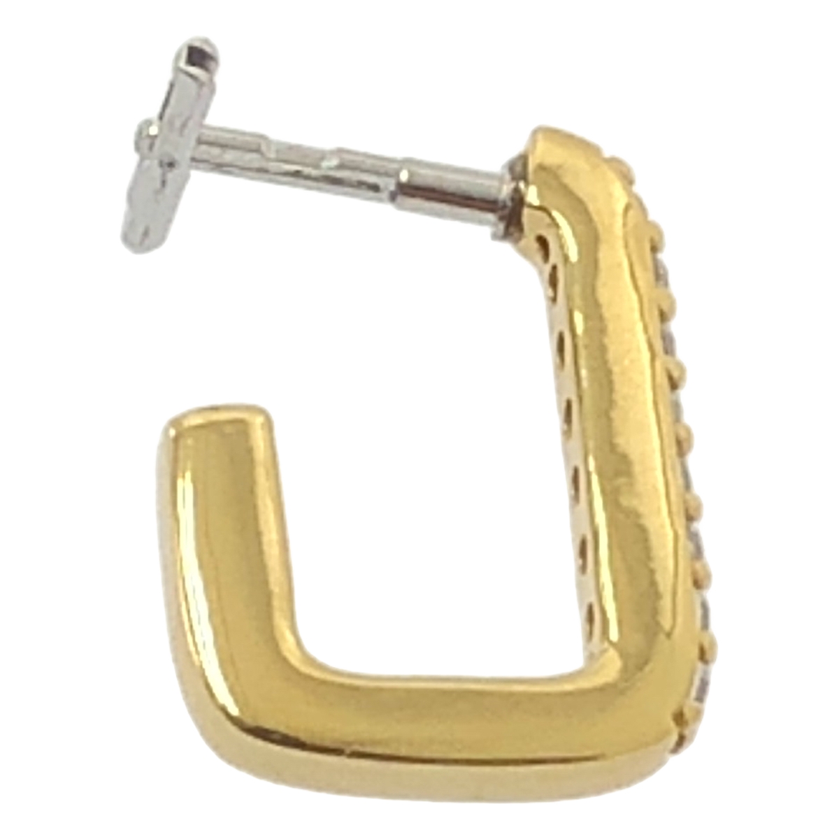 その他 Embrace Valerie Gold キュービックジルコニア キャッチレス ピアス 18K シルバー925 両耳用