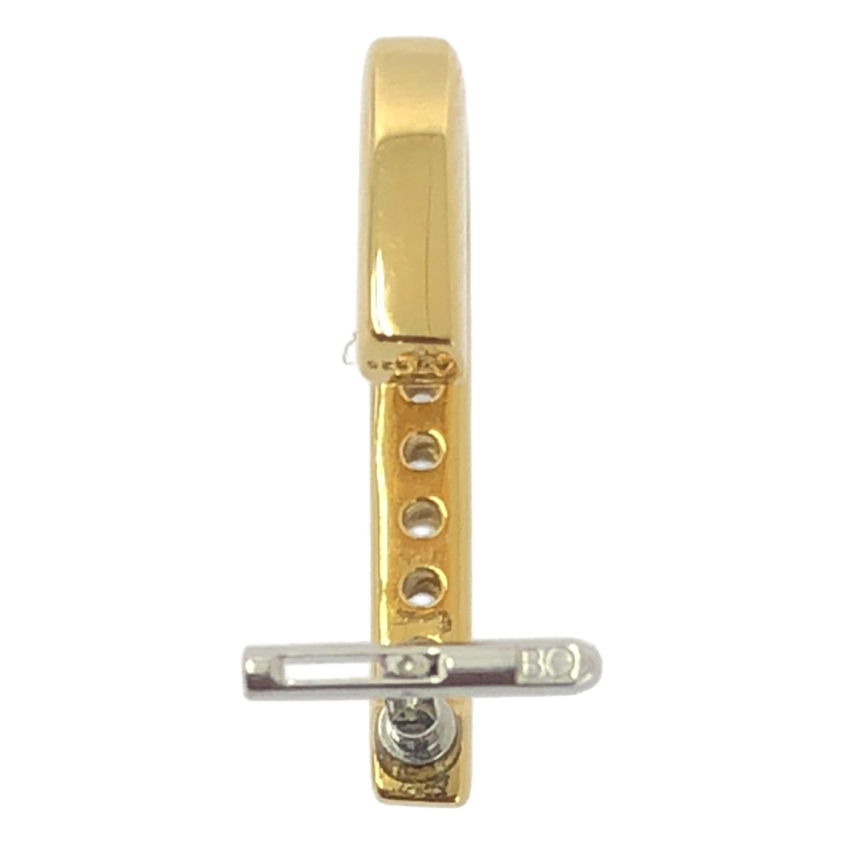 その他 Embrace Valerie Gold キュービックジルコニア キャッチレス ピアス 18K シルバー925 両耳用