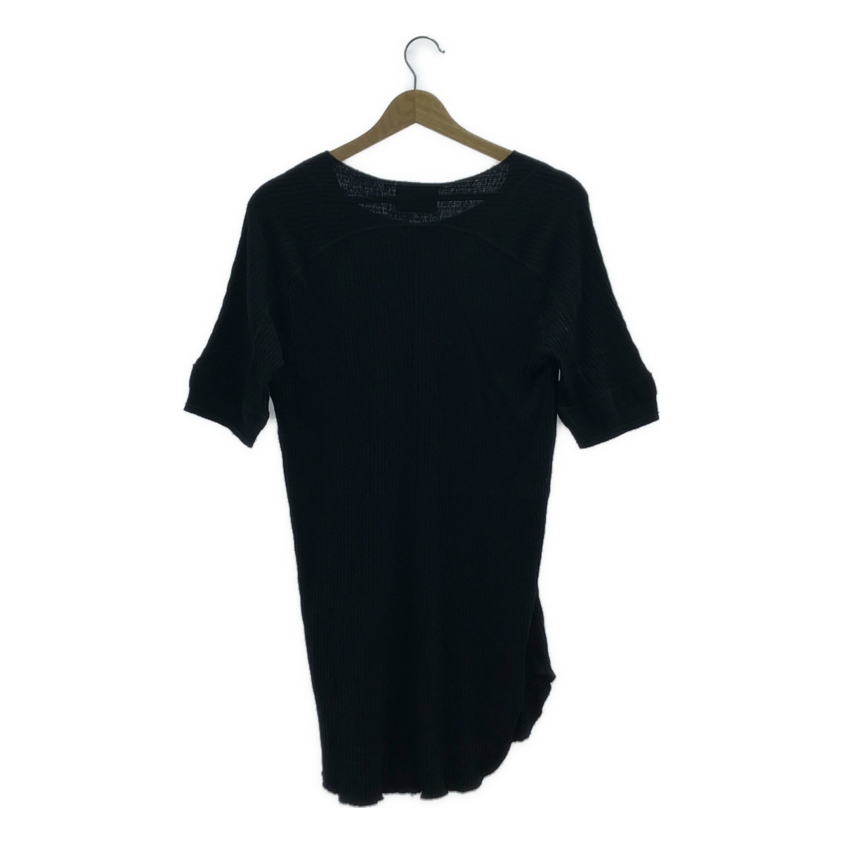 NUMBER NINE / ナンバーナイン​ シルク混 コットン リブニット 半袖 カットソー