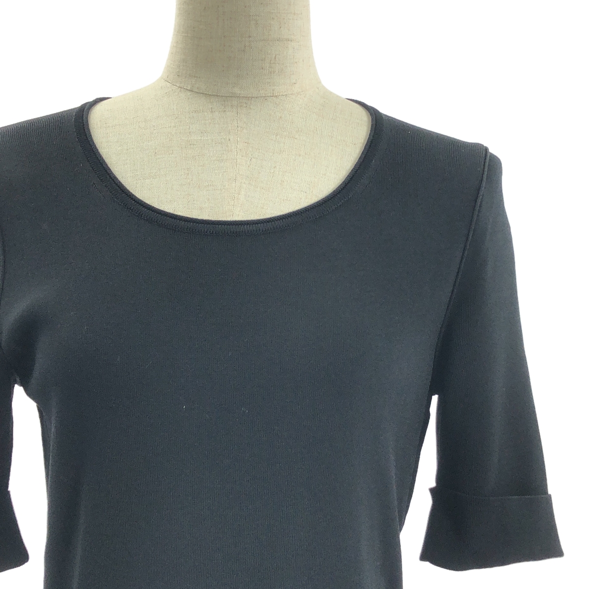 BURBERRY LONDON / バーバリーロンドン ニット切替 チェック ベルテッド スカート ワンピース