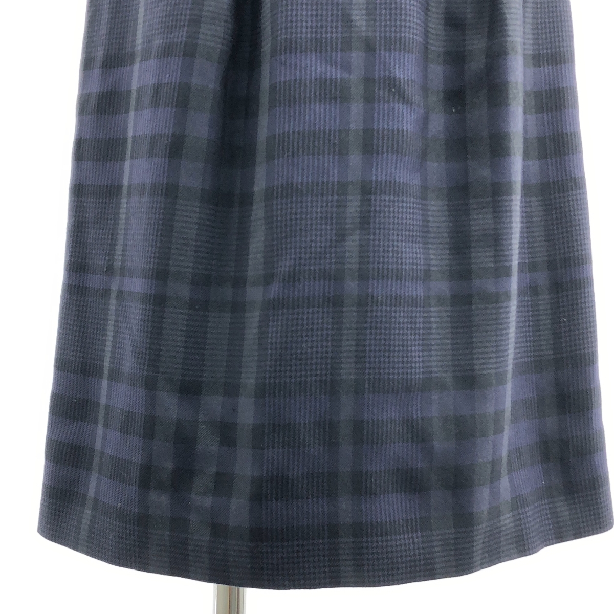 BURBERRY LONDON / バーバリーロンドン ニット切替 チェック ベルテッド スカート ワンピース