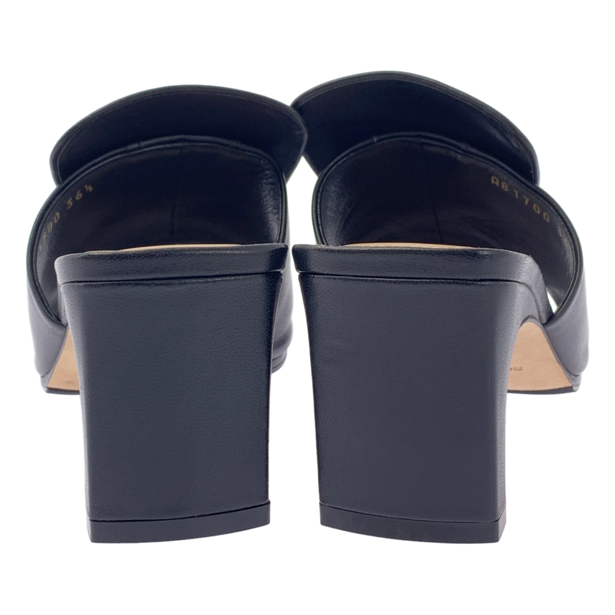 sergio rossi / セルジオロッシ スクエア オープントゥ ミュール サンダル