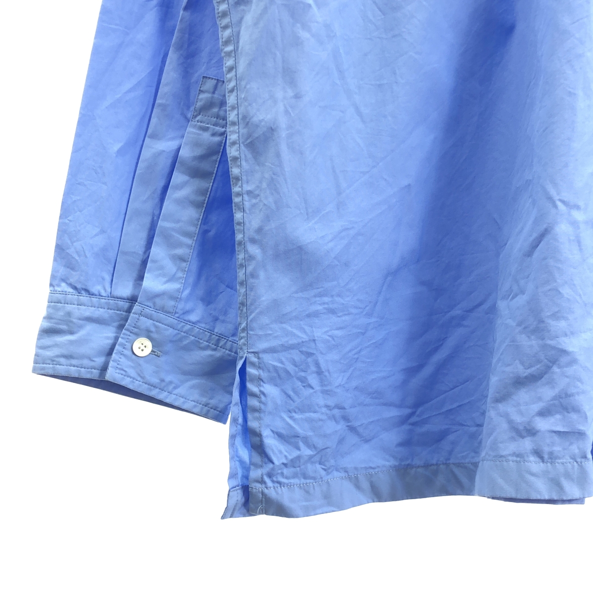 その他 OVER SHIRT  / オーバーシルエット パッチ ロゴボタン ロングシャツ