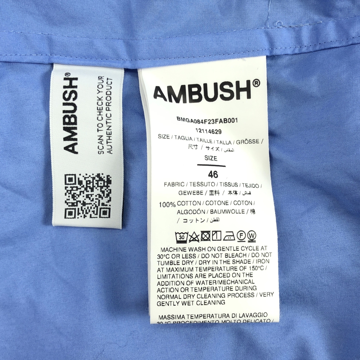 その他 OVER SHIRT  / オーバーシルエット パッチ ロゴボタン ロングシャツ