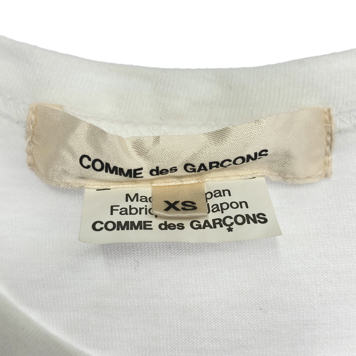 COMME des GARCONS / コムデギャルソン ロゴプリント 変形 デザイン Tシャツ