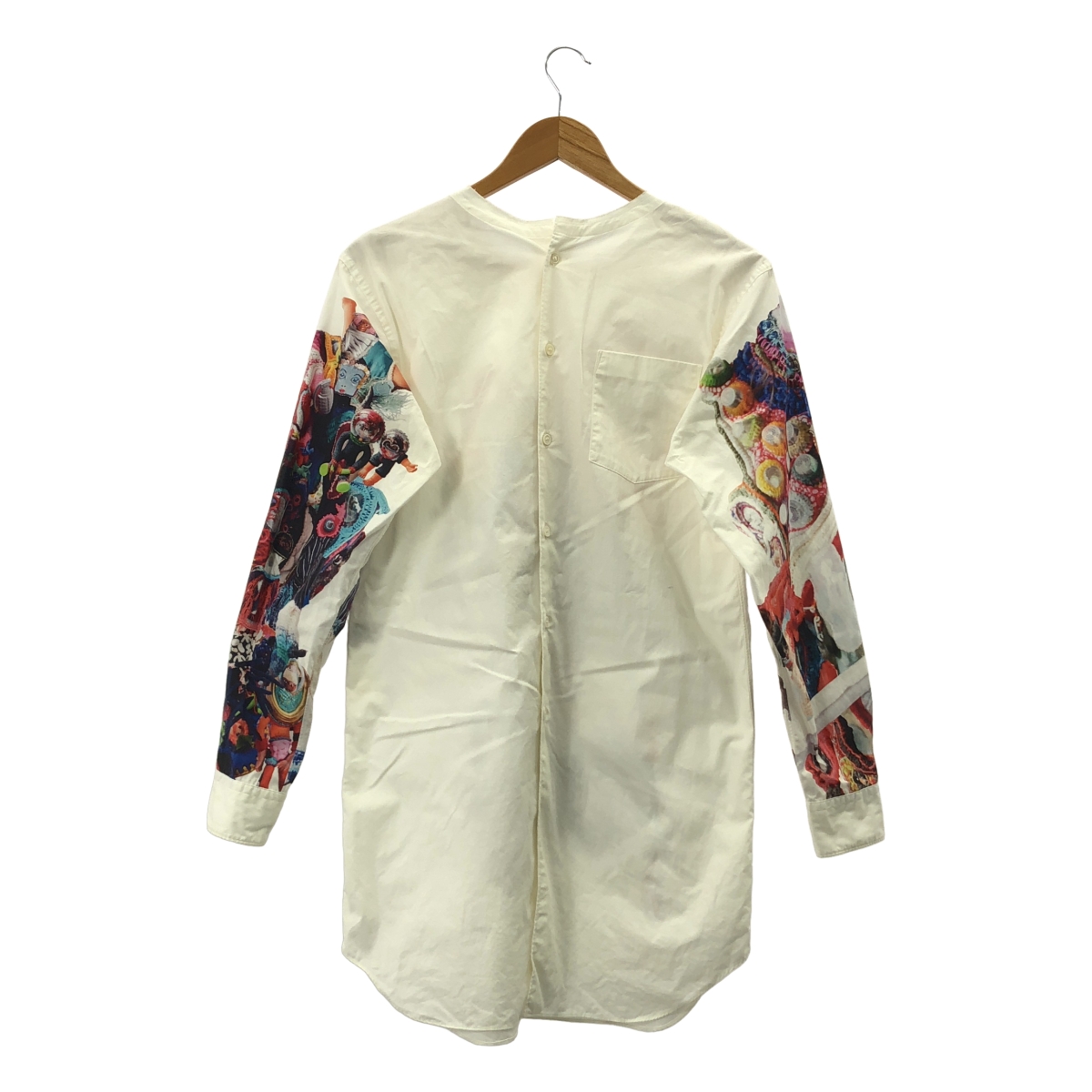 COMME des GARCONS HOMME PLUS / コムデギャルソンオムプリュス Artwork by Mona Luison / 総柄 プリント バックボタン シャツ